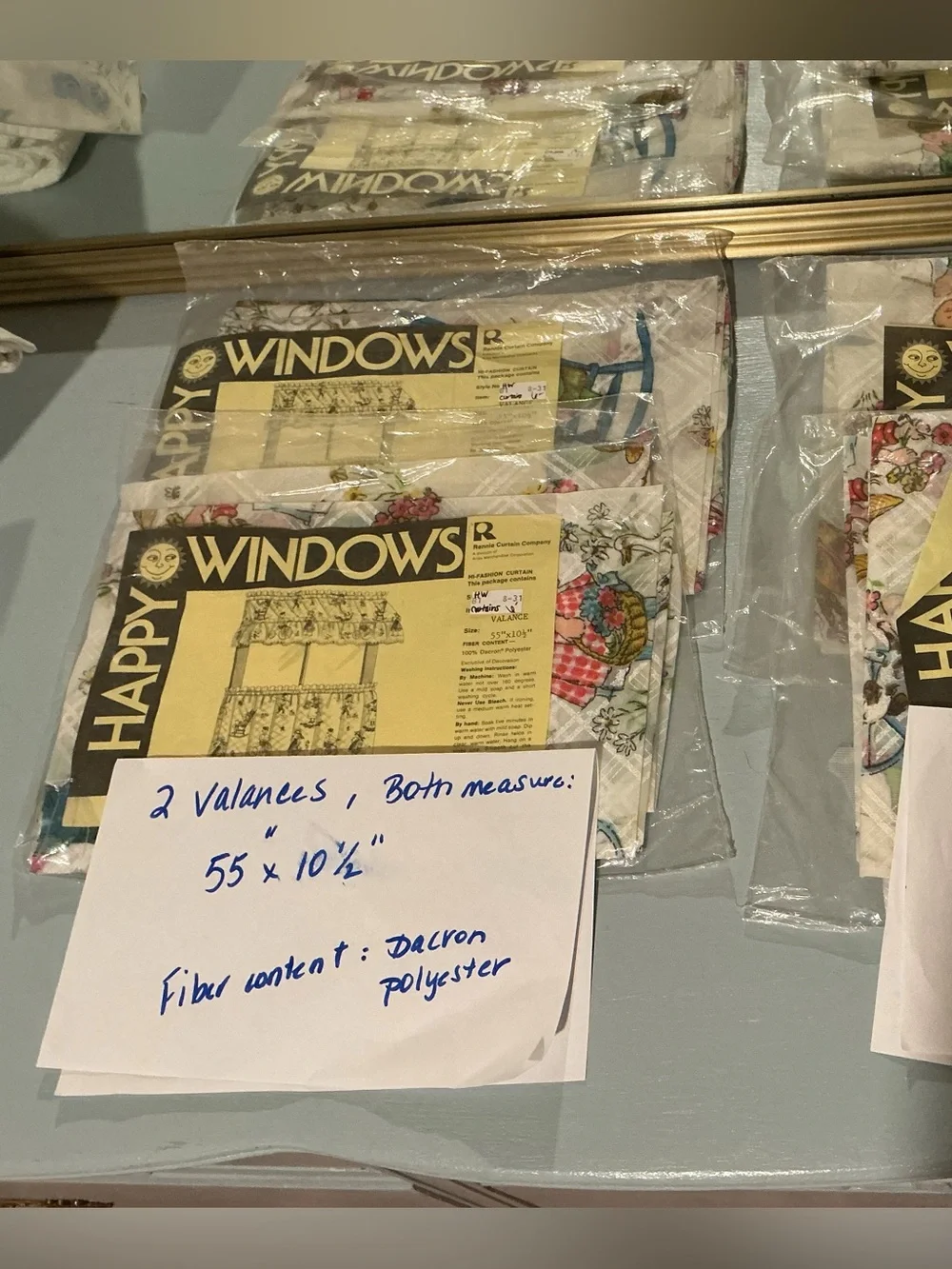 New in Package Old Stock Vintage Happy Windows 2 Sets